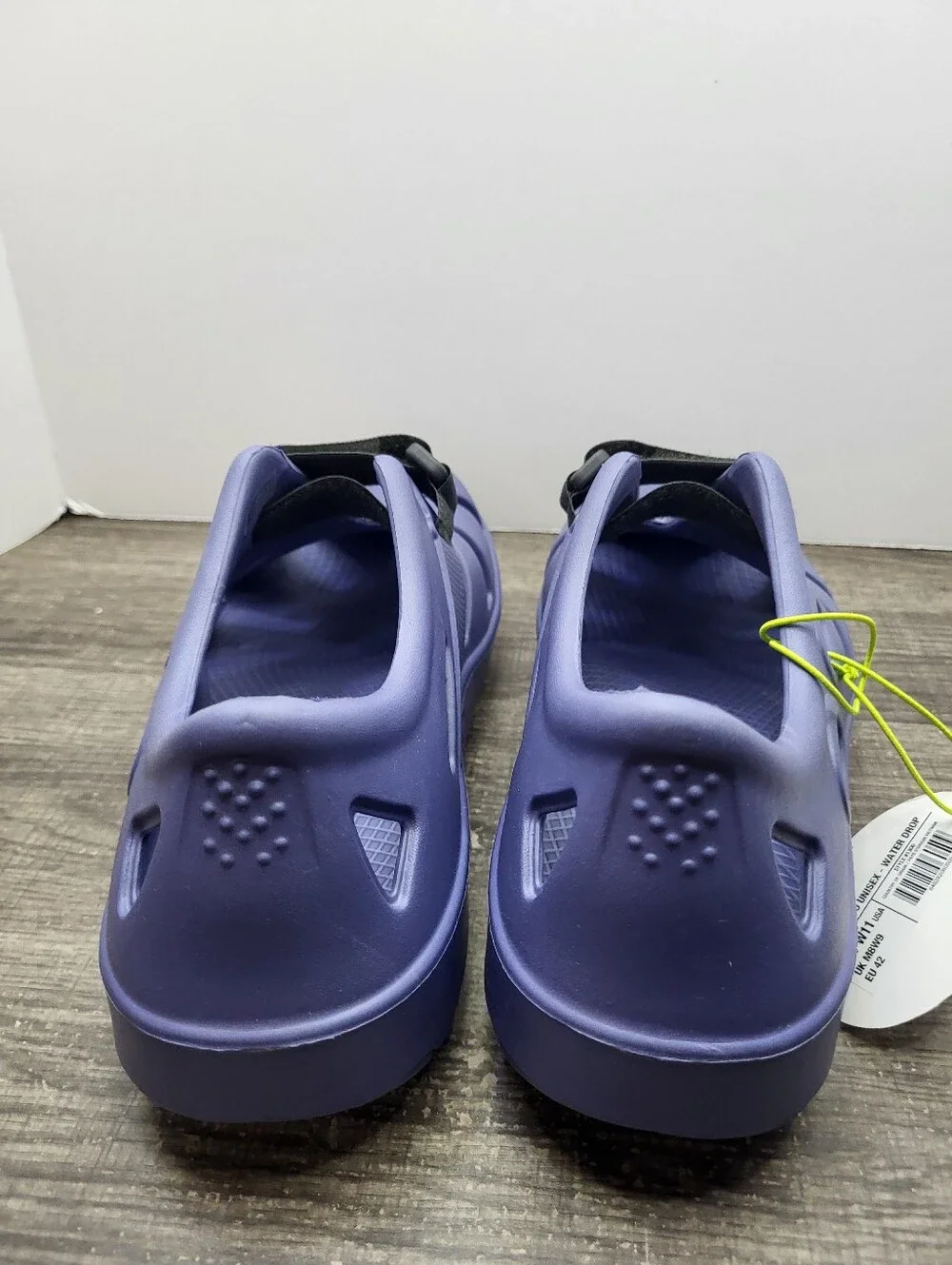 Oofos OOcandoo Recovery Shoe Water Drop Blue Mens 9 Womens 11 Adjusable New